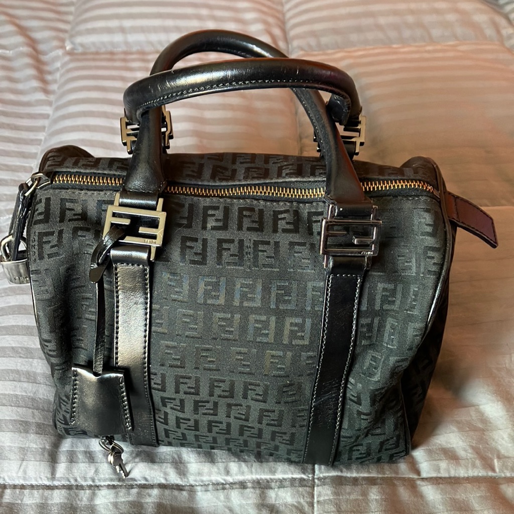 Authentic Fendi Zucchino Bag  Rare